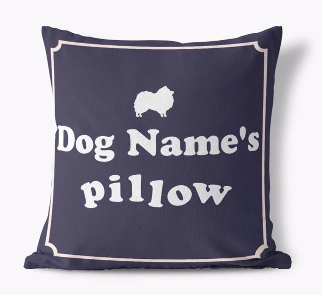'{dogsName}'s Pillow' - Personalised {breedFullName} Canvas Cushion